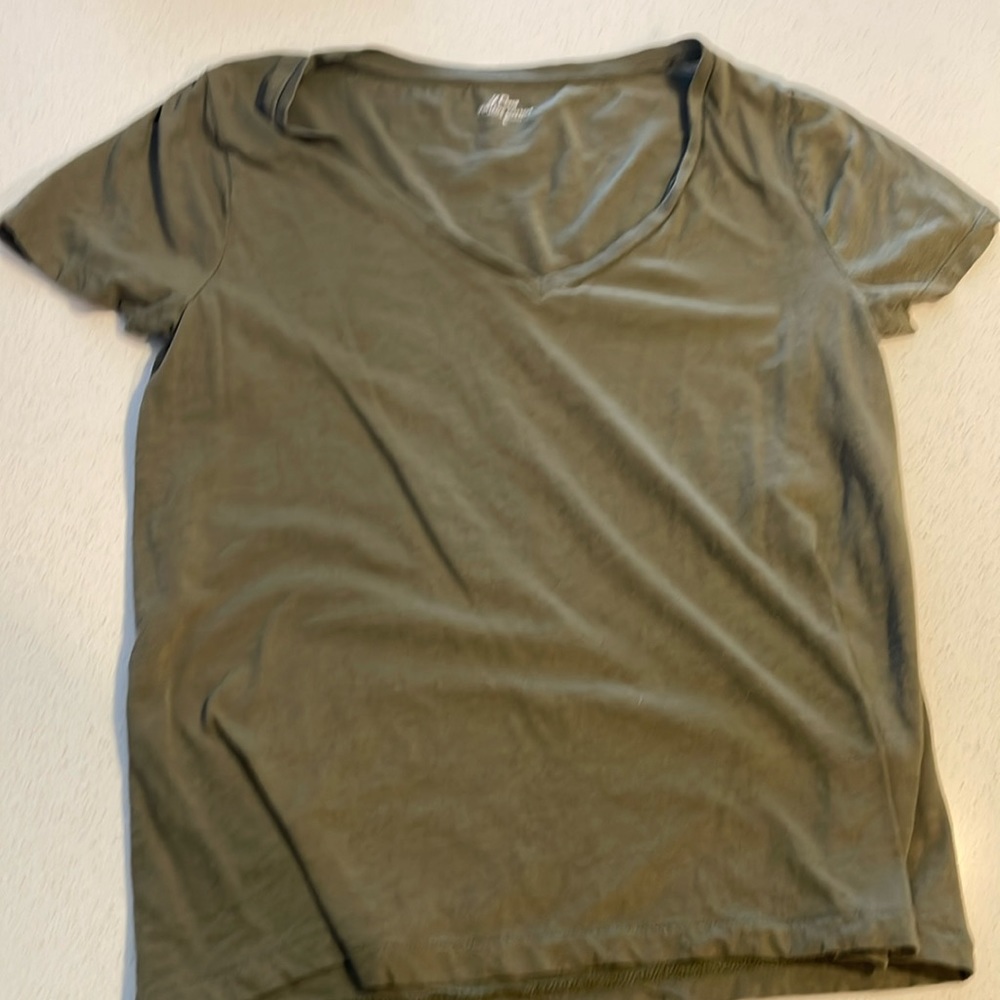 NWOT JCrew vintage olive green t shirt